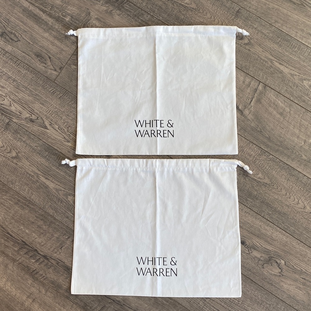 White + Warren Dust Bags / Cashmere protectors- Set of 2
